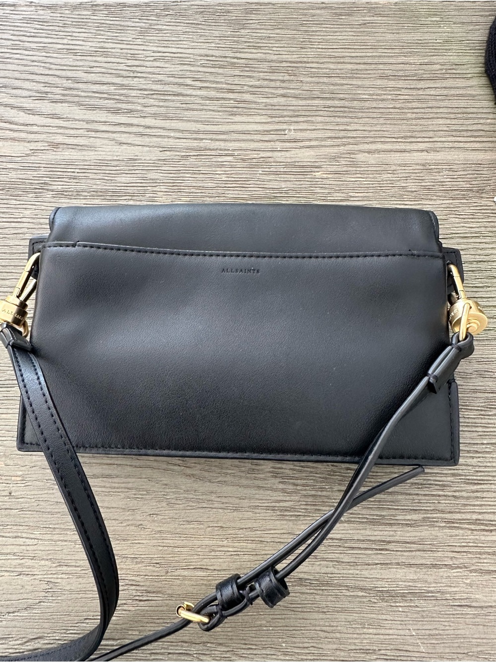 Allsaints leather crossbody bag